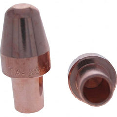 Tuffaloy - Spot Welder Tips For Use With: 6RW Cap Taper Electrode Holder Type: Male Cap A Nose (Pointed) - USA Tool & Supply