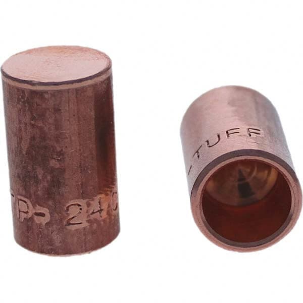 Tuffaloy - Spot Welder Tips For Use With: 4RW Cap Taper Electrode Holder Type: Female Cap C Nose (Flat) - USA Tool & Supply