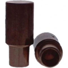 Tuffaloy - Spot Welder Tips For Use With: 4RW Cap Taper Electrode Holder Type: Male Cap C Nose (Flat) - USA Tool & Supply