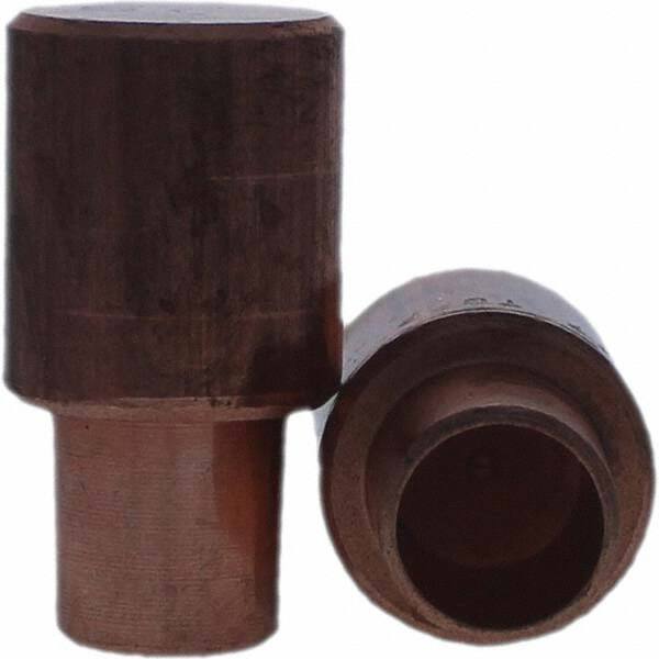 Tuffaloy - Spot Welder Tips For Use With: 7RW Cap Taper Electrode Holder Type: Male Cap C Nose (Flat) - USA Tool & Supply