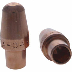 Tuffaloy - Spot Welder Tips For Use With: 4RW Cap Taper Electrode Holder Type: Male Cap A Nose (Pointed) - USA Tool & Supply