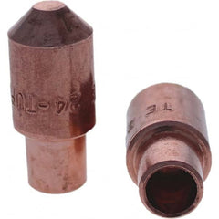 Tuffaloy - Spot Welder Tips For Use With: 4RW Cap Taper Electrode Holder Type: Male Cap E Nose (Truncated) - USA Tool & Supply