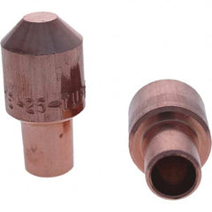 Tuffaloy - Spot Welder Tips For Use With: 5RW Cap Taper Electrode Holder Type: Male Cap E Nose (Truncated) - USA Tool & Supply