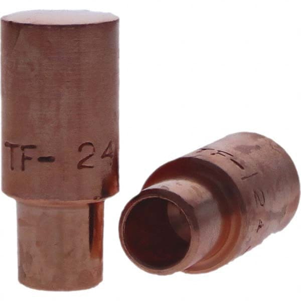 Tuffaloy - Spot Welder Tips For Use With: 4RW Cap Taper Electrode Holder Type: Male Cap F Nose (Radius) - USA Tool & Supply