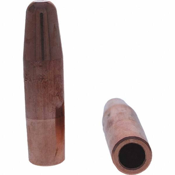 Tuffaloy - Spot Welder Tips For Use With: 5RW Electrode Holder Type: Straight Tip A Nose (Pointed) - USA Tool & Supply