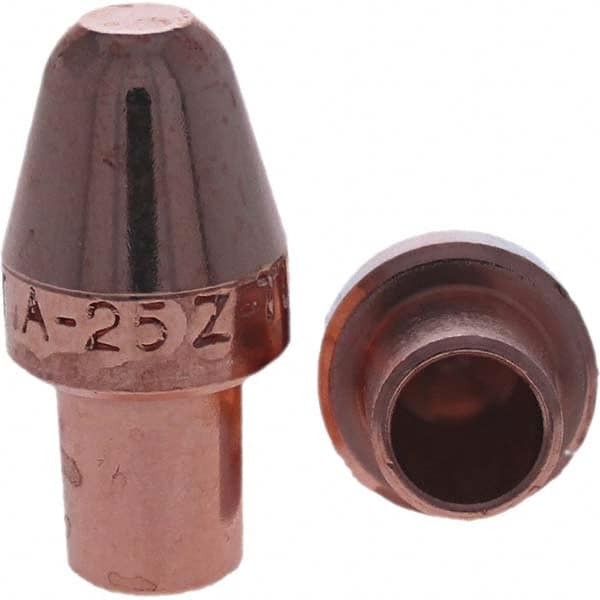 Tuffaloy - Spot Welder Tips For Use With: 5RW Cap Taper Electrode Holder Type: Male Cap A Nose (Pointed) - USA Tool & Supply