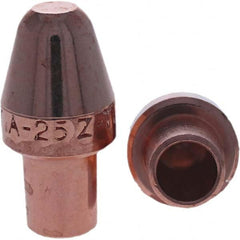 Tuffaloy - Spot Welder Tips For Use With: 5RW Cap Taper Electrode Holder Type: Male Cap A Nose (Pointed) - USA Tool & Supply