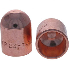 Tuffaloy - Spot Welder Tips For Use With: 6RW Cap Taper Electrode Holder Type: Female Cap B Nose (Dome) - USA Tool & Supply