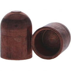 Tuffaloy - Spot Welder Tips For Use With: 5RW Cap Taper Electrode Holder Type: Female Cap B Nose (Dome) - USA Tool & Supply