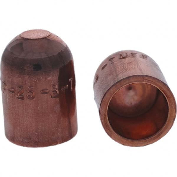 Tuffaloy - Spot Welder Tips For Use With: 5RW Cap Taper Electrode Holder Type: Female Cap B Nose (Dome) - USA Tool & Supply