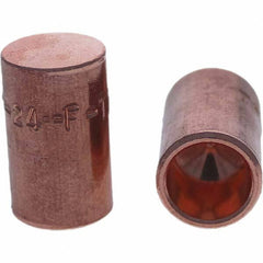 Tuffaloy - Spot Welder Tips For Use With: 4RW Cap Taper Electrode Holder Type: Female Cap F Nose (Radius) - USA Tool & Supply
