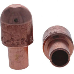 Tuffaloy - Spot Welder Tips For Use With: 5RW Cap Taper Electrode Holder Type: Male Cap B Nose (Dome) - USA Tool & Supply