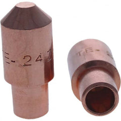 Tuffaloy - Spot Welder Tips For Use With: 4RW Cap Taper Electrode Holder Type: Male Cap E Nose (Truncated) - USA Tool & Supply