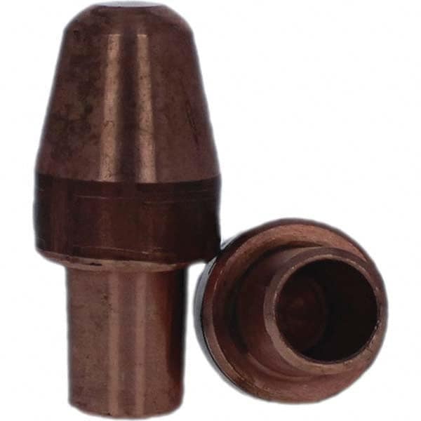 Tuffaloy - Spot Welder Tips For Use With: 6RW Cap Taper Electrode Holder Type: Male Cap A Nose (Pointed) - USA Tool & Supply