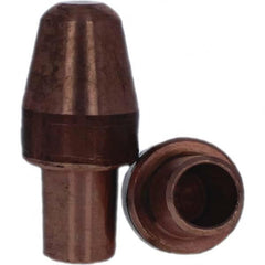 Tuffaloy - Spot Welder Tips For Use With: 6RW Cap Taper Electrode Holder Type: Male Cap A Nose (Pointed) - USA Tool & Supply