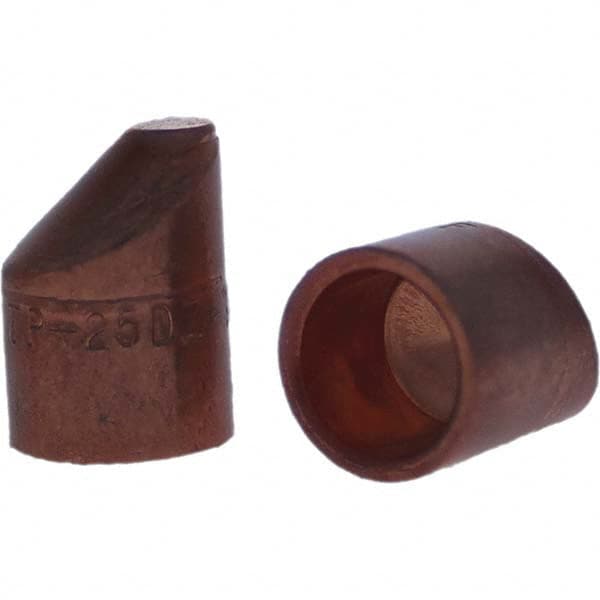 Tuffaloy - Spot Welder Tips For Use With: 5RW Cap Taper Electrode Holder Type: Female Cap D Nose (Offset) - USA Tool & Supply
