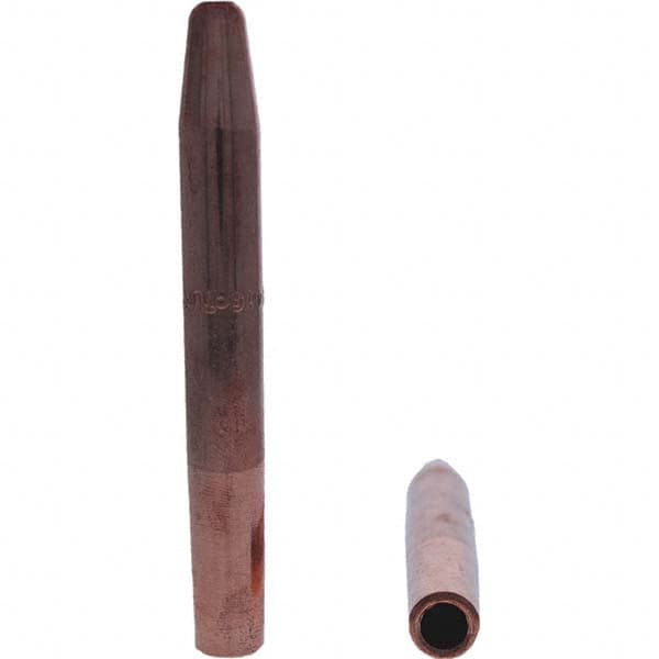 Tuffaloy - Spot Welder Tips For Use With: 4RW Electrode Holder Type: Straight Tip A Nose (Pointed) - USA Tool & Supply