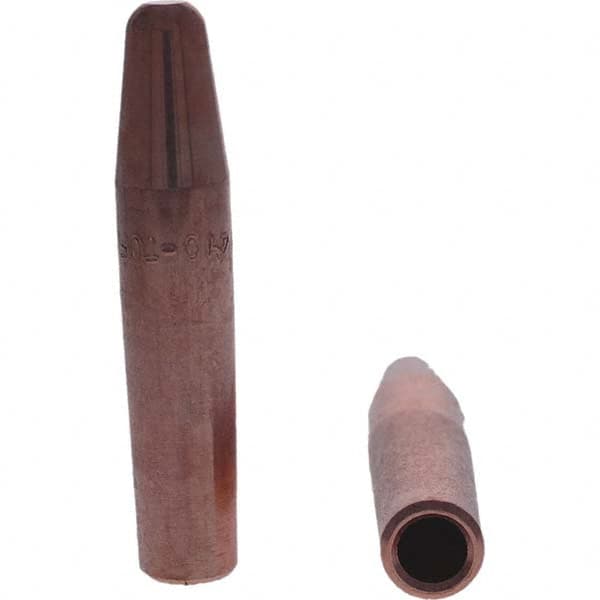 Tuffaloy - Spot Welder Tips For Use With: 4RW Electrode Holder Type: Straight Tip A Nose (Pointed) - USA Tool & Supply