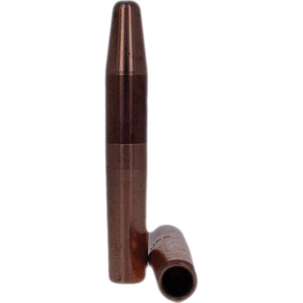 Tuffaloy - Spot Welder Tips For Use With: 4RW Electrode Holder Type: Straight Tip A Nose (Pointed) - USA Tool & Supply