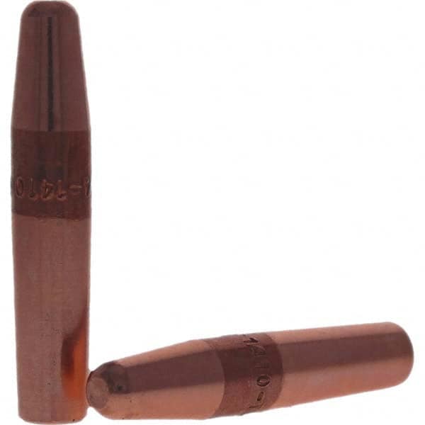 Tuffaloy - Spot Welder Tips For Use With: 4RW Electrode Holder Type: Straight Tip A Nose (Pointed) - USA Tool & Supply