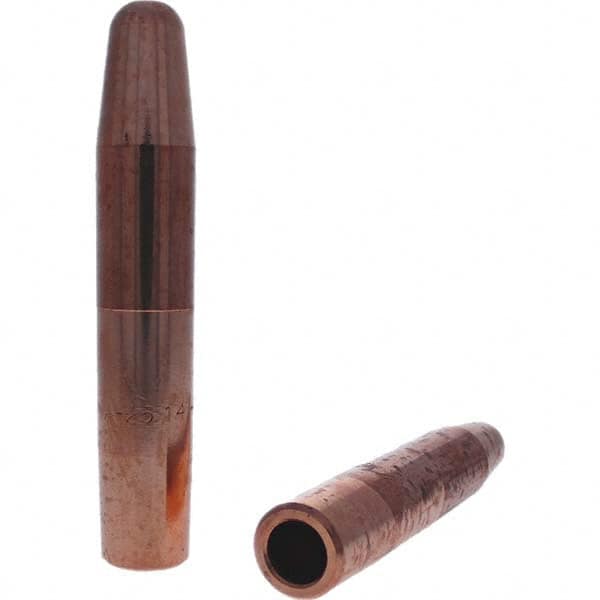 Tuffaloy - Spot Welder Tips For Use With: 6RW Electrode Holder Type: Straight Tip A Nose (Pointed) - USA Tool & Supply