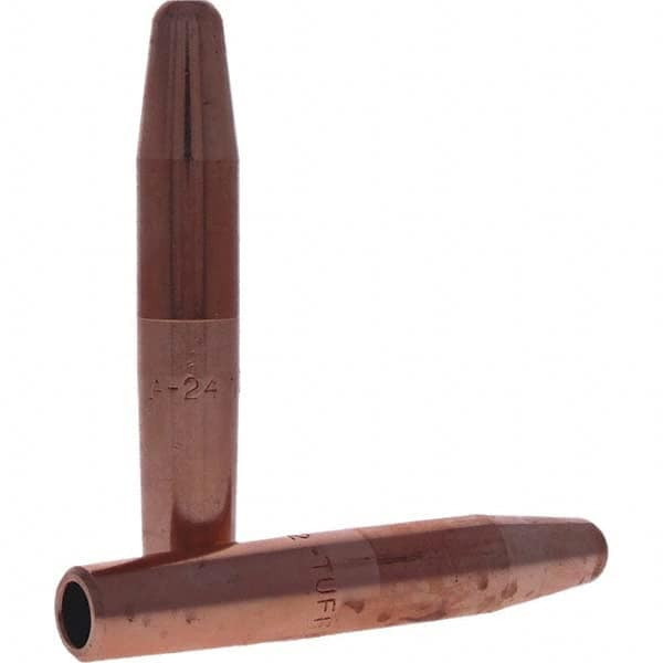 Tuffaloy - Spot Welder Tips For Use With: 4RW Electrode Holder Type: Straight Tip A Nose (Pointed) - USA Tool & Supply