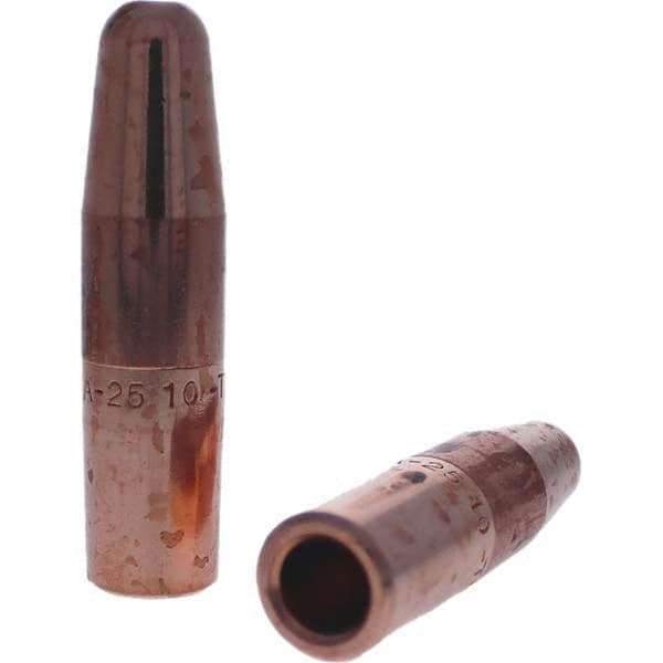 Tuffaloy - Spot Welder Tips For Use With: 6RW Electrode Holder Type: Straight Tip A Nose (Pointed) - USA Tool & Supply