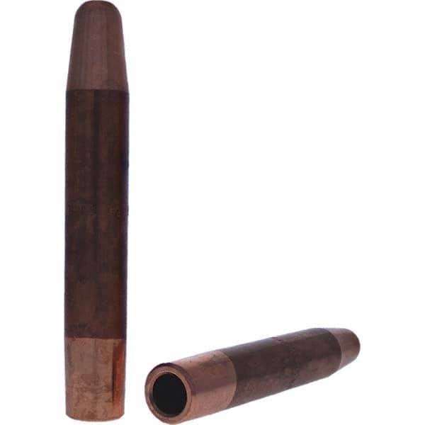 Tuffaloy - Spot Welder Tips For Use With: 7RW Electrode Holder Type: Straight Tip A Nose (Pointed) - USA Tool & Supply