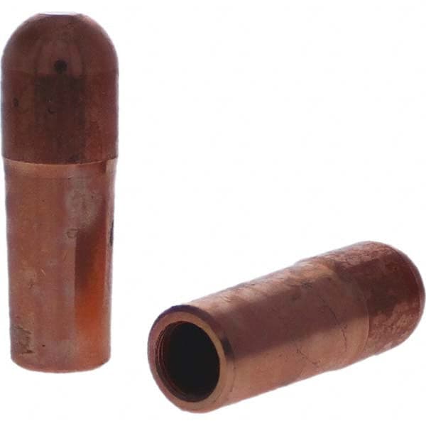 Tuffaloy - Spot Welder Tips For Use With: 4RW Electrode Holder Type: Straight Tip B Nose (Dome) - USA Tool & Supply