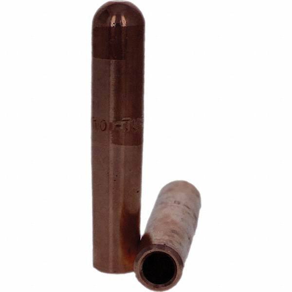 Tuffaloy - Spot Welder Tips For Use With: 4RW Electrode Holder Type: Straight Tip B Nose (Dome) - USA Tool & Supply