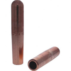 Tuffaloy - Spot Welder Tips For Use With: 6RW Electrode Holder Type: Straight Tip B Nose (Dome) - USA Tool & Supply