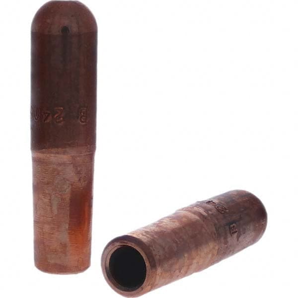 Tuffaloy - Spot Welder Tips For Use With: 4RW Electrode Holder Type: Straight Tip B Nose (Dome) - USA Tool & Supply
