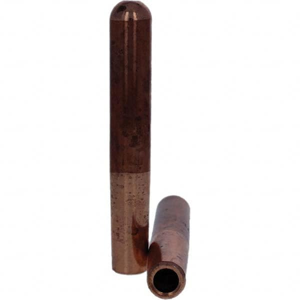 Tuffaloy - Spot Welder Tips For Use With: 4RW Electrode Holder Type: Straight Tip B Nose (Dome) - USA Tool & Supply