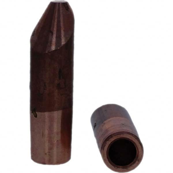 Tuffaloy - Spot Welder Tips For Use With: 5RW Electrode Holder Type: Straight Tip D Nose (Offset) - USA Tool & Supply