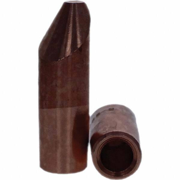 Tuffaloy - Spot Welder Tips For Use With: 5RW Electrode Holder Type: Straight Tip D Nose (Offset) - USA Tool & Supply