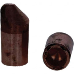Tuffaloy - Spot Welder Tips For Use With: 5RW Electrode Holder Type: Straight Tip D Nose (Offset) - USA Tool & Supply