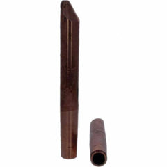 Tuffaloy - Spot Welder Tips For Use With: 4RW Electrode Holder Type: Straight Tip D Nose (Offset) - USA Tool & Supply