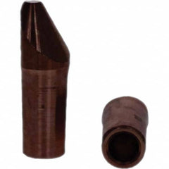 Tuffaloy - Spot Welder Tips For Use With: 4RW Electrode Holder Type: Straight Tip D Nose (Offset) - USA Tool & Supply