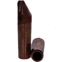 Tuffaloy - Spot Welder Tips For Use With: 4RW Electrode Holder Type: Straight Tip D Nose (Offset) - USA Tool & Supply