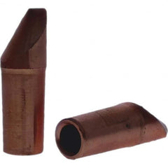 Tuffaloy - Spot Welder Tips For Use With: 4RW Electrode Holder Type: Straight Tip D Nose (Offset) - USA Tool & Supply