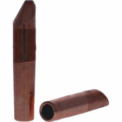 Tuffaloy - Spot Welder Tips For Use With: 4RW Electrode Holder Type: Straight Tip D Nose (Offset) - USA Tool & Supply