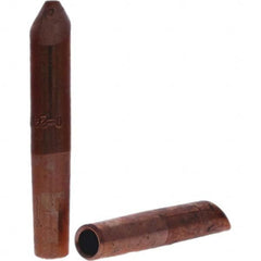 Tuffaloy - Spot Welder Tips For Use With: 4RW Electrode Holder Type: Straight Tip D Nose (Offset) - USA Tool & Supply