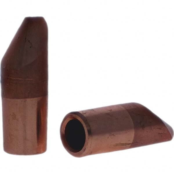 Tuffaloy - Spot Welder Tips For Use With: 5RW Electrode Holder Type: Straight Tip D Nose (Offset) - USA Tool & Supply