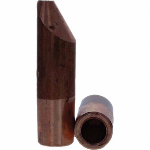 Tuffaloy - Spot Welder Tips For Use With: 5RW Electrode Holder Type: Straight Tip D Nose (Offset) - USA Tool & Supply