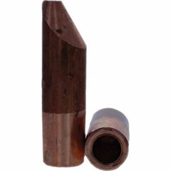 Tuffaloy - Spot Welder Tips For Use With: 5RW Electrode Holder Type: Straight Tip D Nose (Offset) - USA Tool & Supply