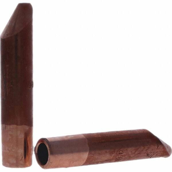 Tuffaloy - Spot Welder Tips For Use With: 5RW Electrode Holder Type: Straight Tip D Nose (Offset) - USA Tool & Supply