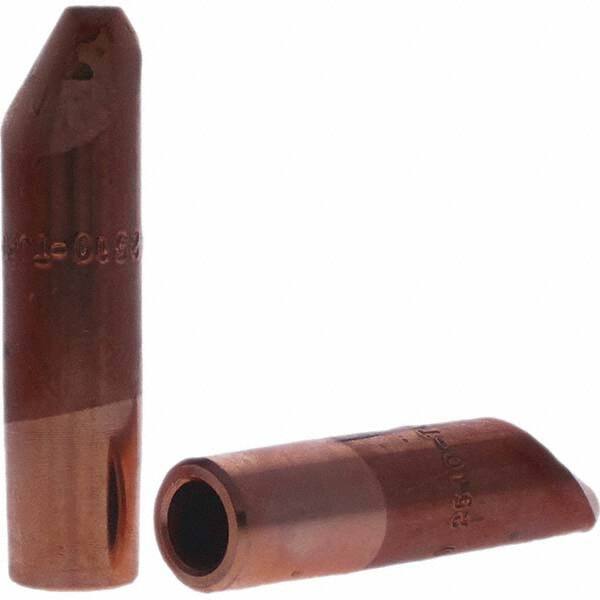 Tuffaloy - Spot Welder Tips For Use With: 6RW Electrode Holder Type: Straight Tip D Nose (Offset) - USA Tool & Supply