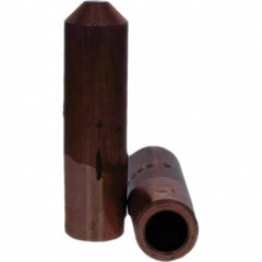 Tuffaloy - Spot Welder Tips For Use With: 5RW Electrode Holder Type: Straight Tip E Nose (Truncated) - USA Tool & Supply