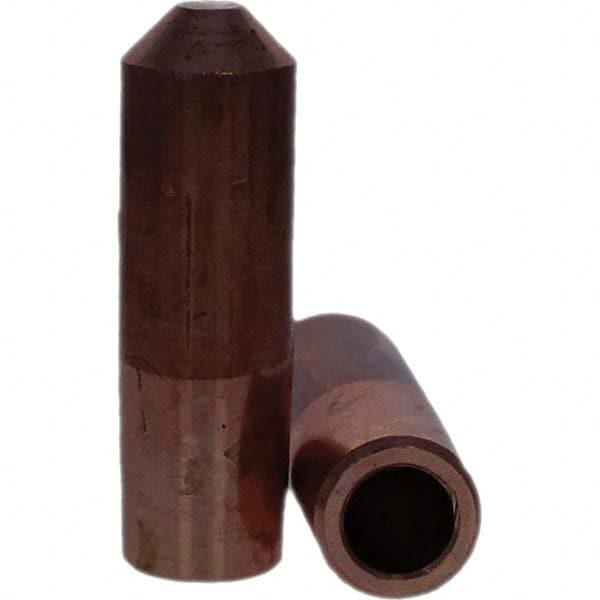 Tuffaloy - Spot Welder Tips For Use With: 6RW Electrode Holder Type: Straight Tip E Nose (Truncated) - USA Tool & Supply