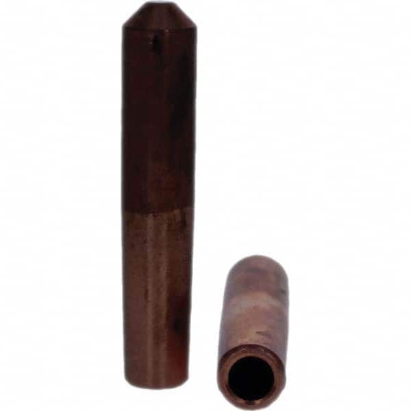 Tuffaloy - Spot Welder Tips For Use With: 4RW Electrode Holder Type: Straight Tip E Nose (Truncated) - USA Tool & Supply